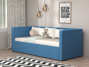 Кровать мягкая с подъёмным механизмом арт. 030 синий в Талице - talica.magazinmebel.ru | фото
