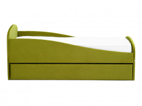 Кровать с ящиком Letmo оливковый (велюр) в Талице - talica.magazinmebel.ru | фото - изображение 6
