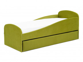 Кровать с ящиком Letmo оливковый (велюр) в Талице - talica.magazinmebel.ru | фото - изображение 8