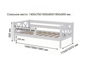 Кровать софа Аист-3 Прованс белый 1800х900 мм в Талице - talica.magazinmebel.ru | фото - изображение 2