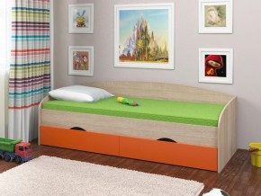 Кровать Соня 2 сонома-оранжевый в Талице - talica.magazinmebel.ru | фото