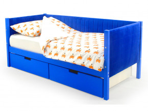 Кровать-тахта мягкая Svogen с ящиками синий в Талице - talica.magazinmebel.ru | фото