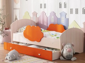 Кровать Тучка с ящиком дуб-оранж в Талице - talica.magazinmebel.ru | фото - изображение 1