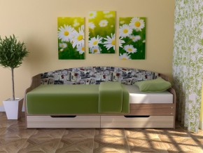 Кровать Юниор Тип 2 Микровелюр-марки 800х1600 в Талице - talica.magazinmebel.ru | фото