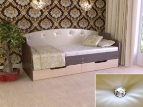 Кровать Юниор Тип 2 Венге/дуб молочный 800х1600 в Талице - talica.magazinmebel.ru | фото