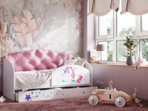 Кровать Звездочка с бортиком Белый-розовый в Талице - talica.magazinmebel.ru | фото - изображение 1