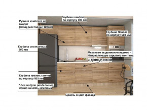 Кухонный гарнитур арт 7 Лофт 3000 мм в Талице - talica.magazinmebel.ru | фото - изображение 2