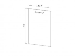 П 45 Комплект для посудомоечной машины 450 мм (цоколь + фасад) ЛДСП в Талице - talica.magazinmebel.ru | фото
