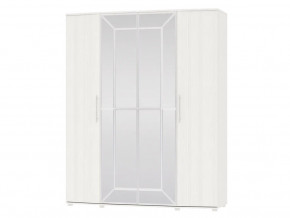 Шкаф 4-х дверный Амели 4-5200 Рамух белый в Талице - talica.magazinmebel.ru | фото