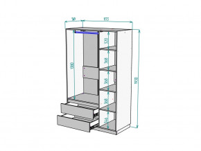 Шкаф Malta light H298 Белый в Талице - talica.magazinmebel.ru | фото - изображение 2