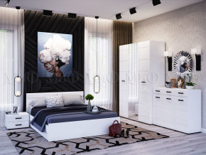 Спальня Нэнси New МДФ Белый глянец холодный, Белый в Талице - talica.magazinmebel.ru | фото