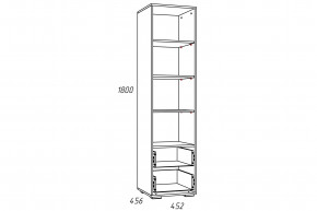 Стеллаж Лилу НМ 041.03 Птички в Талице - talica.magazinmebel.ru | фото - изображение 2