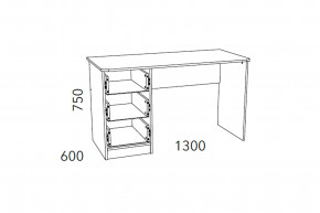 Стол письменный Фанк НМ 011.47-01 М2 в Талице - talica.magazinmebel.ru | фото - изображение 3