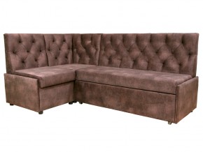 Угловой диван Призма со стяжкми коричневый со спальным местом в Талице - talica.magazinmebel.ru | фото